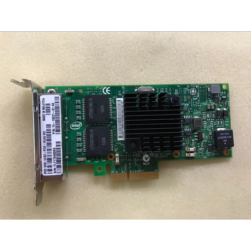 แผงควบคุมอุตสาหกรรม 74-10521-01 UCSC-PCIE-IRJ45 I350T4 4