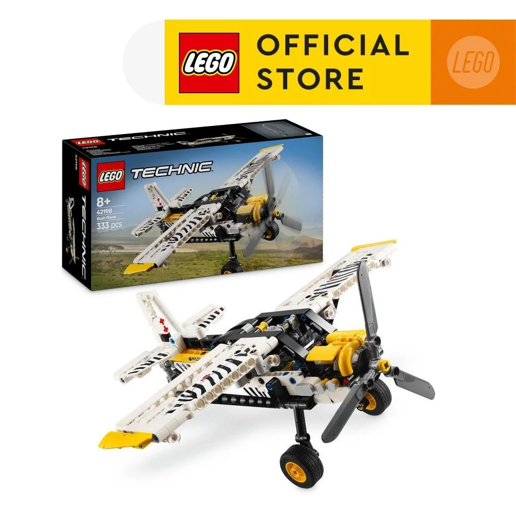 LEGO Technic 42198 Bush Plane (333pcs.), Building Blocks, Kids Toy