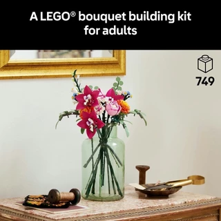 LEGO Botanicals 10342 Pretty Pink Flower Bouquet (749pcs.), Building Blocks, Kids Toy