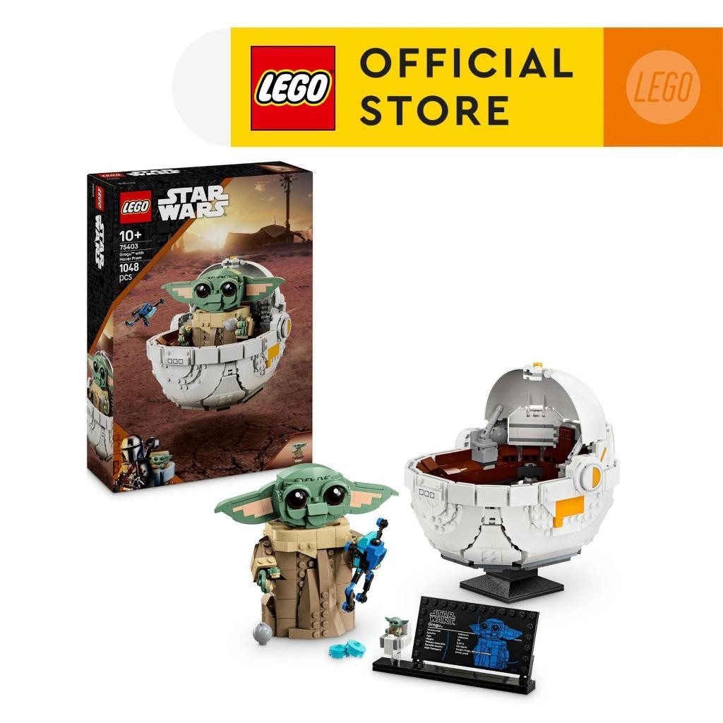 LEGO Star Wars 75403 Grogu with Hover Pram (1048pcs.), Building Blocks, Kids Toy