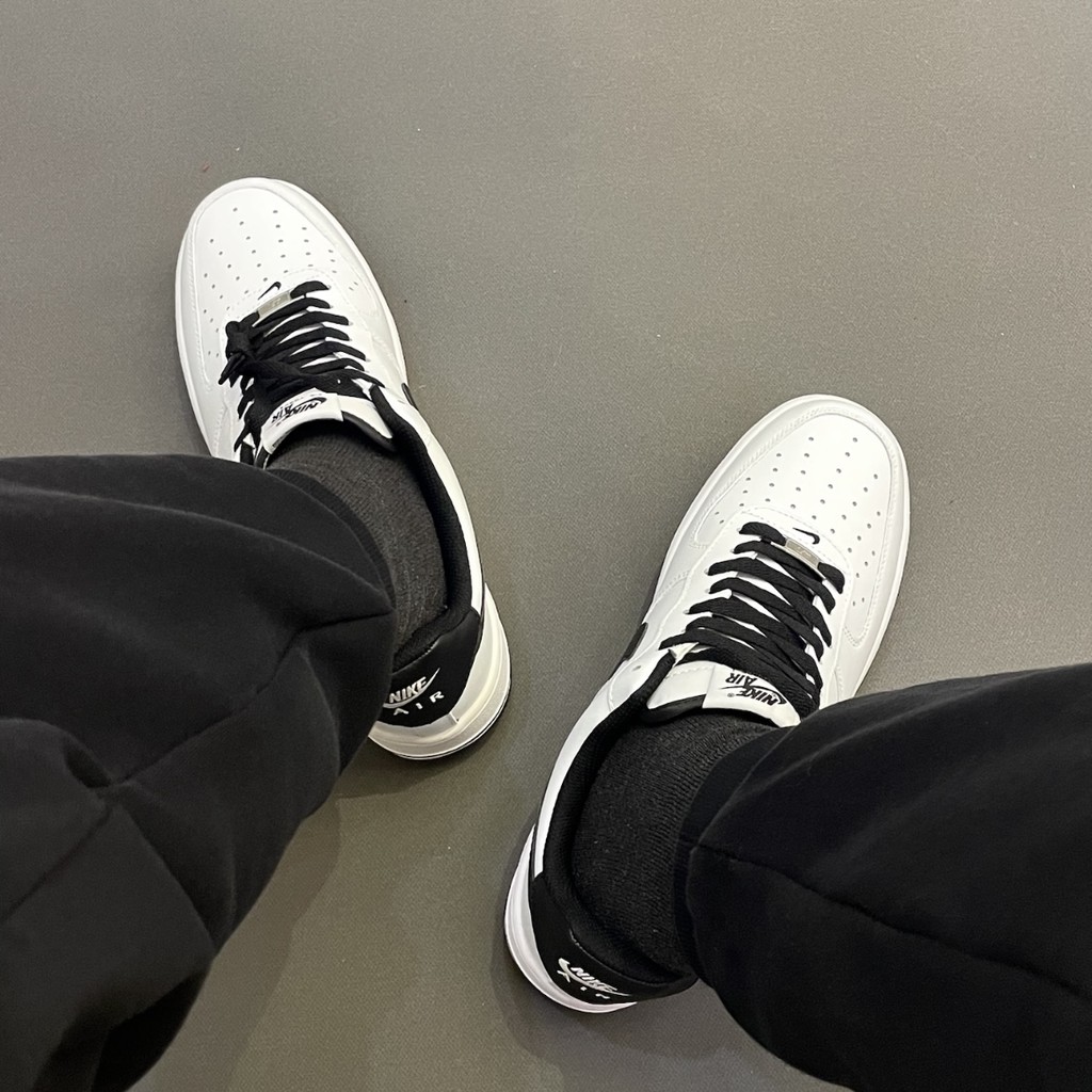 🥇ของแท้ 100%🌠Air Force 1 white blackรองเท้ากีฬา รองเท้าลำลอง ส่วนลดสำหรับผลิตภัณฑ์ใหม่ 🚚 ส่งไวจากไทย