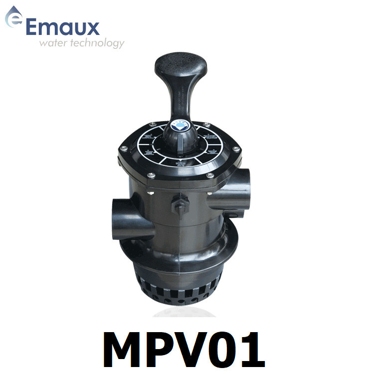 Emaux มัลติพอร์ทวาล์ว 1.5 นิ้ว สำหรับถังกรองรุ่น MPV01 V & TMG Series  Multiport valve for sand filter