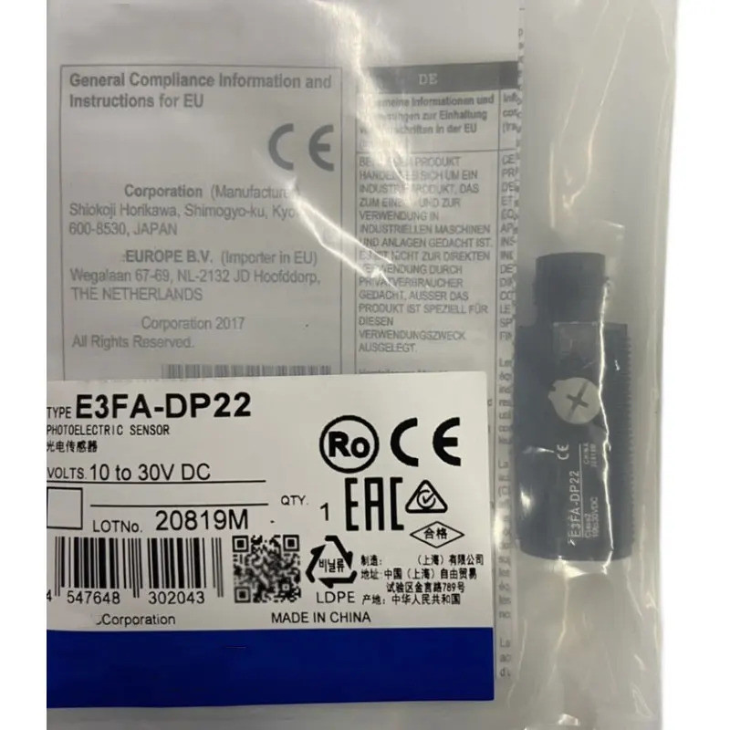 E3FA-DN22 DN21 DN23 DN24 DN25 DP22 DP21 DP23 DP24 DP25 DP26 สวิตช์โฟโตอิเล็กทริค