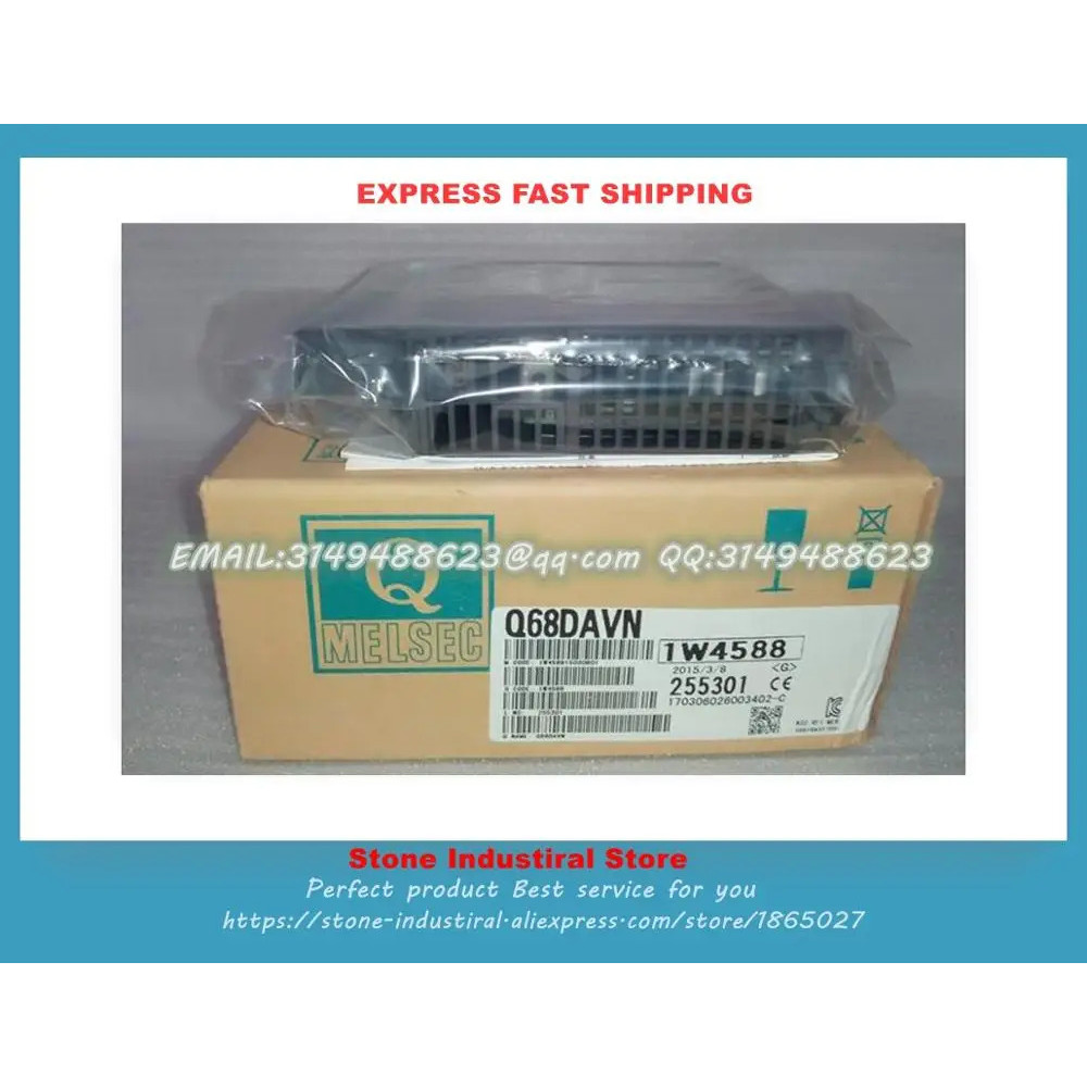 โมดูลเอาท์พุตอนาล็อก PLC Q68DAVN ซีรีส์ Q ใหม่ในกล่อง