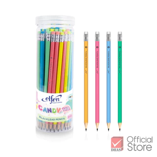 Elfen ดินสอดำ HB รุ่น Candy (แคนดี้) ลายการ์ตูน - กระบอก 60 แท่ง