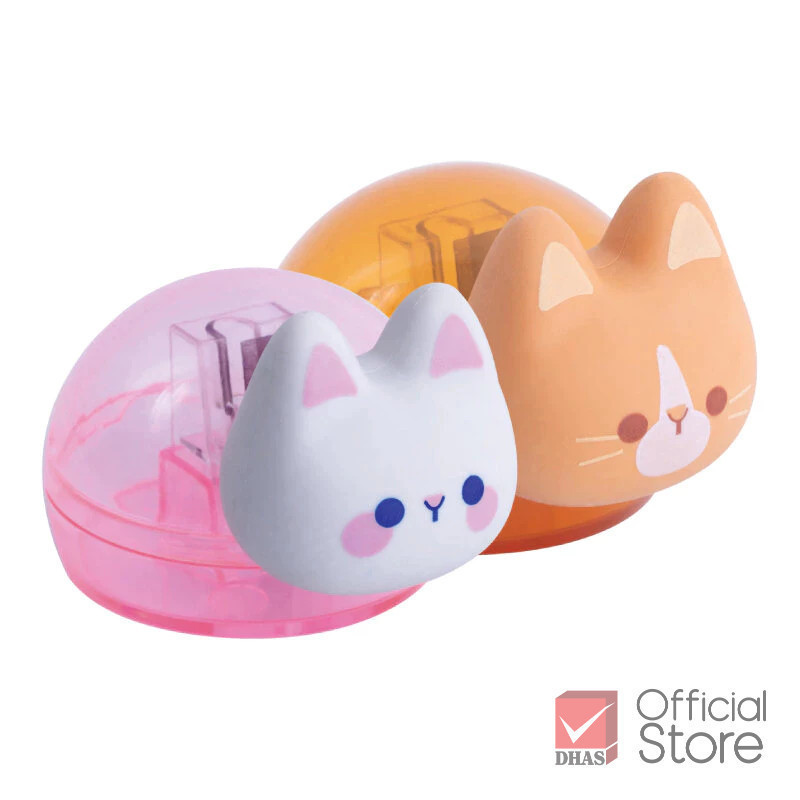 Master Art กบเหลา กบเหลาดินสอ น้องแมว 2IN1 คละสี จำนวน 1 ชิ้น