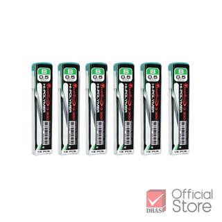 [ยกแพ็ค 6 หลอด] Quantum ไส้ดินสอกด Q300 0.5 มม. 15 ไส้ จำนวน 6 หลอด