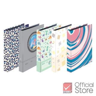 Elephant แฟ้ม แฟ้มห่วง 2 ห่วง ปกกระดาษพิมพ์ลาย คละสี จำนวน 1…