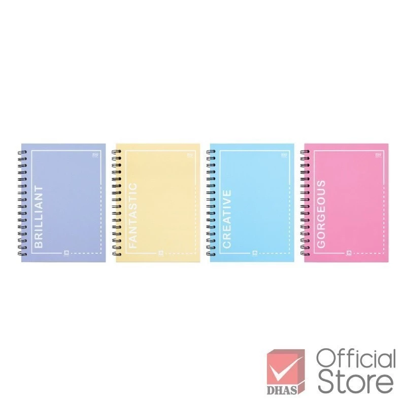 Elephant สมุด สมุดโน๊ต สมุดริมลวด ปกแข็ง 70G 100S A5 WHC-625T จำนวน 1 เล่ม