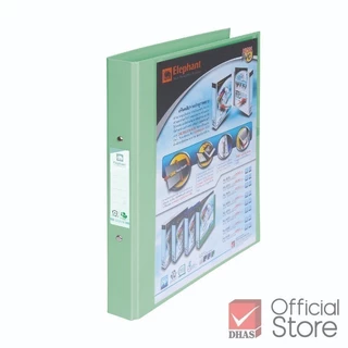 Elephant แฟ้ม 2 ห่วง รุ่น 221 VB ขนาด A4 สีพาสเทล (ใส่ซองอเนกประสงค์ได้) - 1 เล่ม