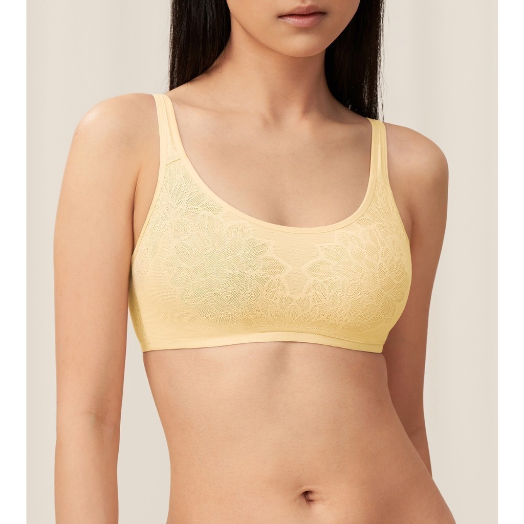 Triumph เสื้อชั้นในไม่มีโครงเต็มทรง รุ่น Fit Smart P 02 รหัส 10210400 สีเหลือง 00AW — صورة 2