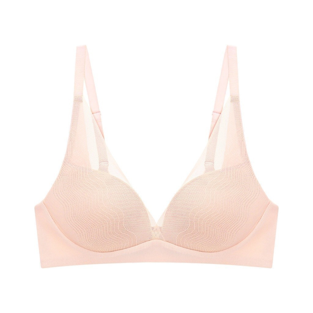 TRIUMPH เสื้อชั้นในไม่มีโครงแบบดันทรง รุ่น Smooth Sensation MHU DV-R รหัส 10217216 สีชมพู 00VV