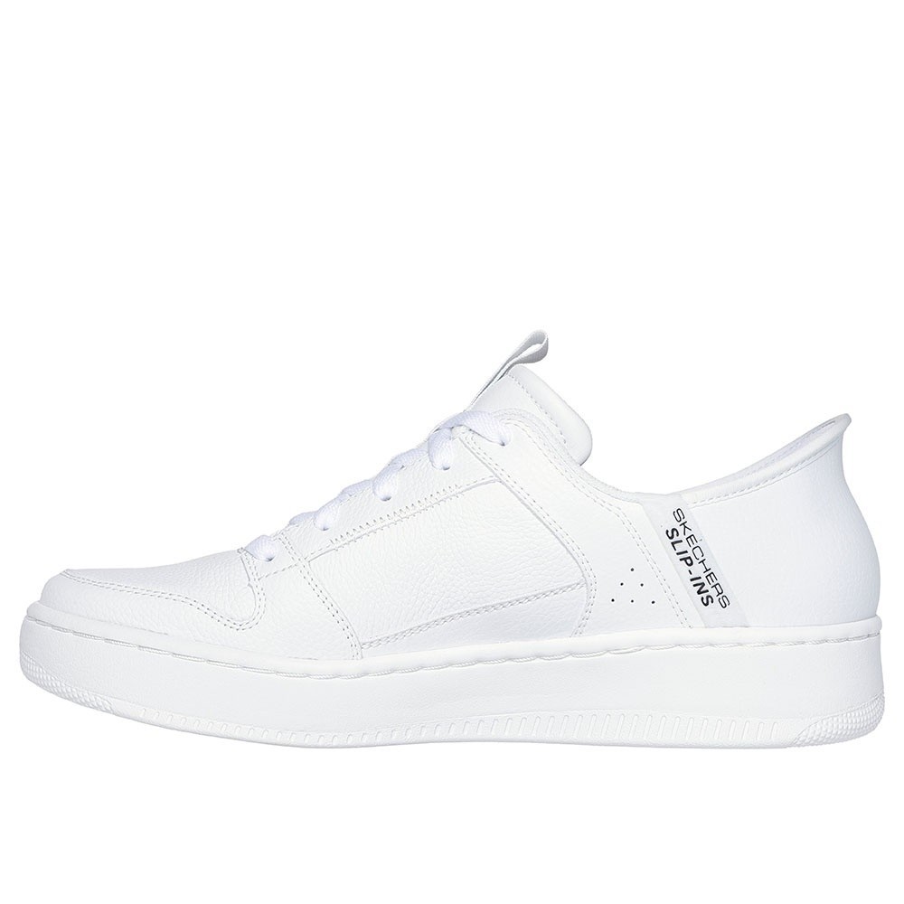 Skechers สเก็ตเชอร์ส รองเท้าผู้ชาย Men Slip-ins Court Classics Sport Court 92 Distown Shoes - 232445-WHT