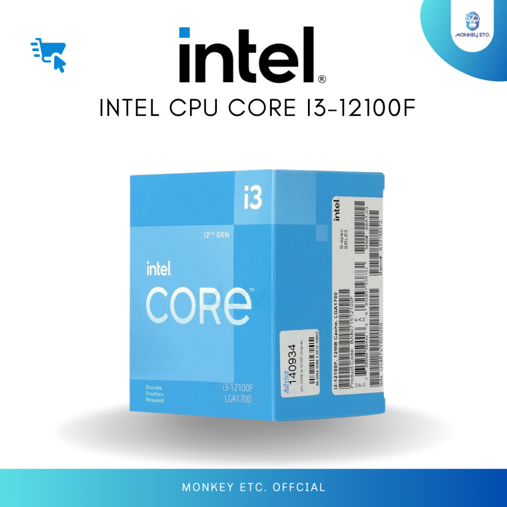 INTEL CPU CORE I3-12100F LGA 1700