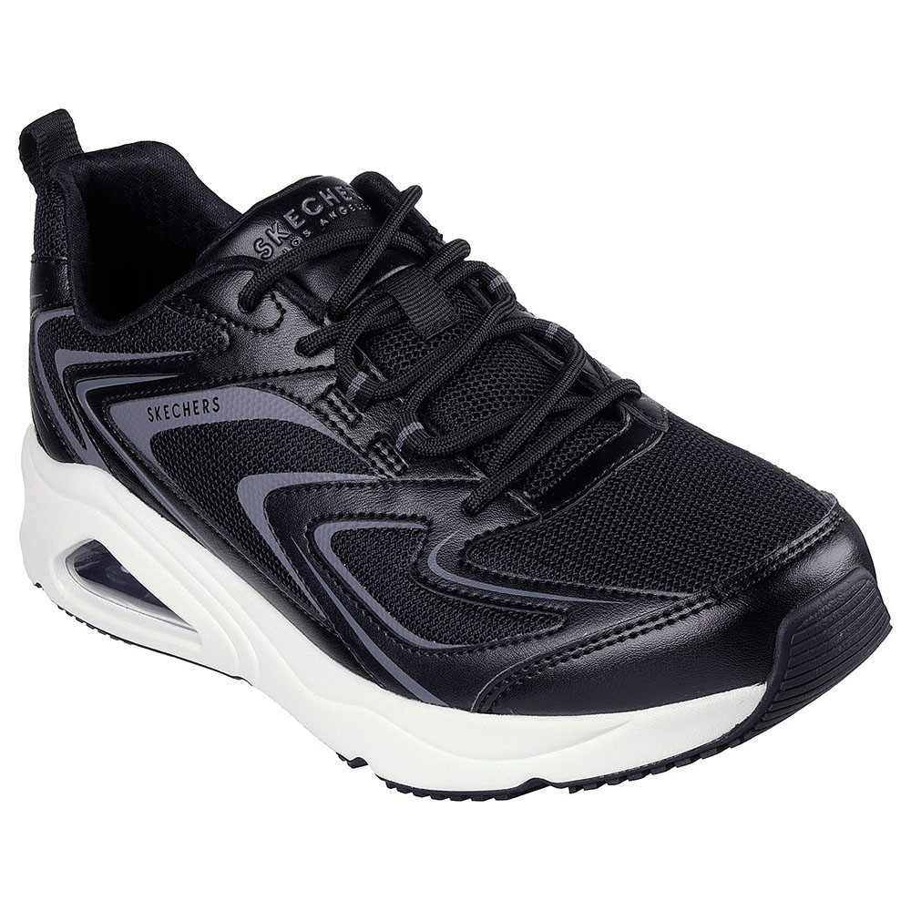 Skechers สเก็ตเชอร์ส รองเท้าผู้ชาย Men SKECHERS Street Tres-Air Uno Shoes - 183082-BLK Air-Cooled Memory Foam