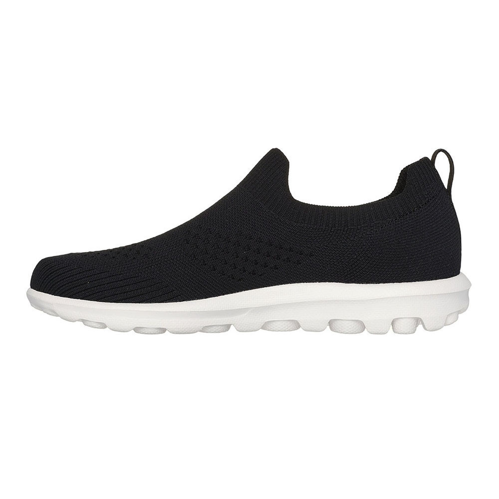 Skechers สเก็ตเชอร์ส รองเท้าผู้หญิง Women GOwalk Travel GOwalk Shoes - 124763-BKW - Air-Cooled Goga Mat