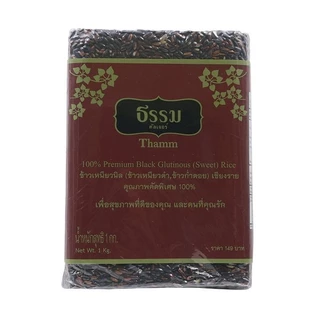 THAMM CULTURE ธรรมคัลเจอร์ข้าวเหนียวนิล 1กก. [8853958003935]