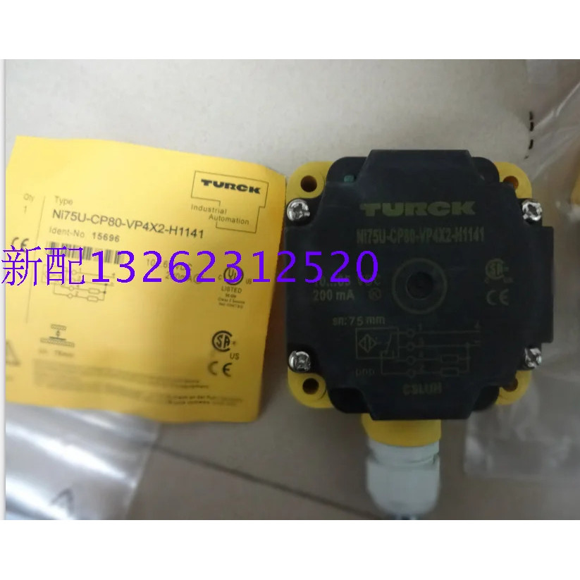 NI75U-CP80-VP4X2-H1141 NI75U-CP80-VN4X2-H1141 เซ็นเซอร์สวิตช์ความใกล้เคียง Turck ใหม่คุณภาพสูง