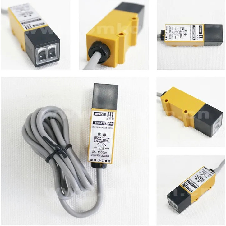 E3S-DS30N1 E3S-DS30N2 E3S-DS30P1 E3S-DS30P2 สวิตช์โฟโตอิเล็กทริคแบบสะท้อนแสง DC 12V24V36V NPN PNP ปร