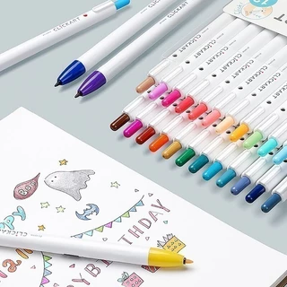 ปากกาสีน้ำ CLiCKART ยี่ห้อ Zebra ขนาดหัว 0.6 MM แยกแท่ง