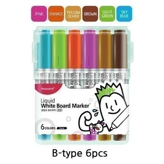 Monami Whiteboard ปากกาไวท์บอร์ด แบบลบได้ โมนามิ SigmaFlo Liquid Marker รุ่น 220 แบบหัวกลม และ แบบเซ็ต 4 แท่ง