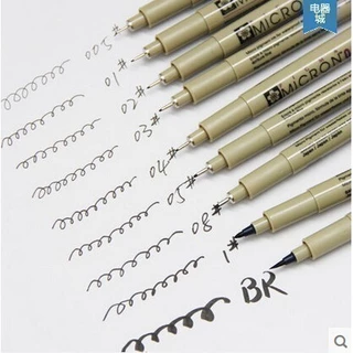 ปากกาตัดเส้นพิกม่า ซากุระ (SAKURA Pigma Pen) แบบหัวเข็ม