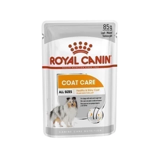[12 ซอง] Royal Canin Coat Care Pouch Loaf อาหารเปียกสุนัขโตทุกขนาด บำรุงเส้นขน (โลฟ,Wet Dog Food,โรยัล คานิน)