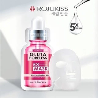[ลด50%] โรจูคิส กลูต้า พอร์เลส 5X อินเทนซีฟ มาส์ก Rojukiss Gluta Poreless 5X Intensive Mask 25 มล มาสก์หน้า x3
