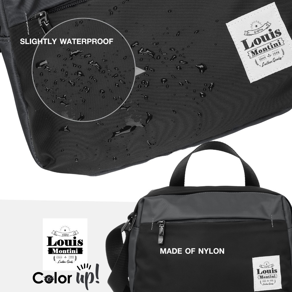 Louis Montini (Color Up) กระเป๋าสะพายข้าง ผ้าไนล่อน Shoulder Bag BSD04