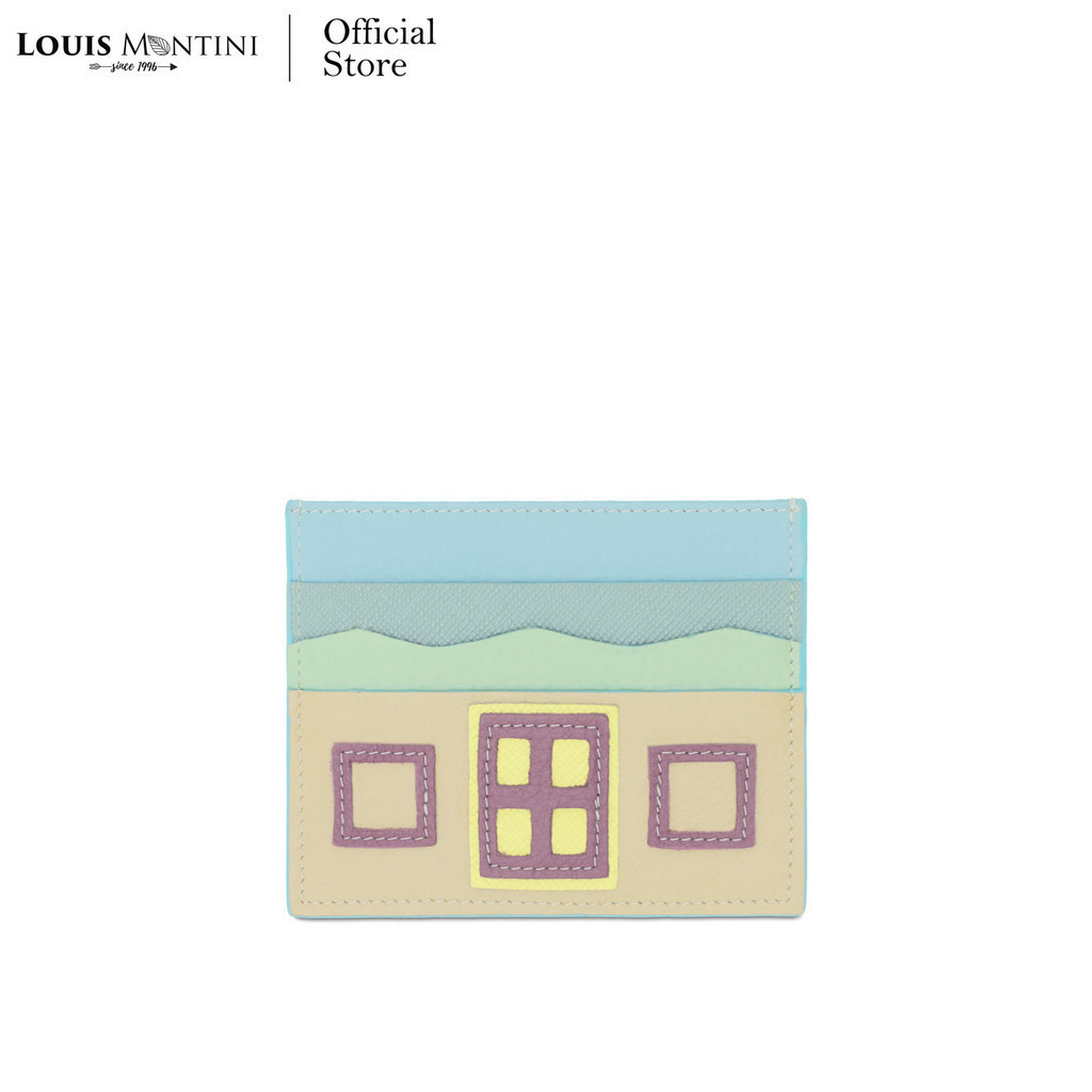 Louis Montini (Dreamy House) กระเป๋าใส่บัตรเครดิต หนังวัวแท้ WK33