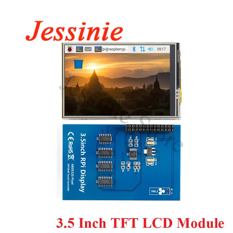 โมดูลจอแสดงผลสัมผัส TFT LCD ขนาด 3.5 นิ้ว 320x240 พร้อมไดรเวอร์ ILI9486 อินเทอร์เฟซ SPI สำหรับ Raspb