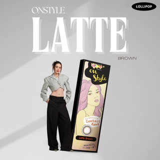 Lollipop OnStyle Contact Lens Latte Brown 0.00ถึง-1000 คอนแทคเลนส์