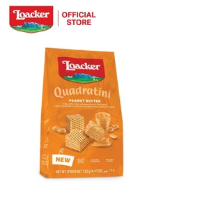 ล็อคเกอร์ ควอราตินี พีนัตบัตเตอร์ 125 ก. / Loacker Quadratini Peanut Butter 125 g.