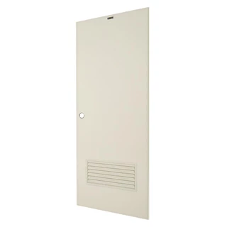 AZLE ประตูห้องน้ำ PVC AZ-2 เกล็ดล่าง 70X180 ซม. สีครีม จัดส่งโดย HomePro