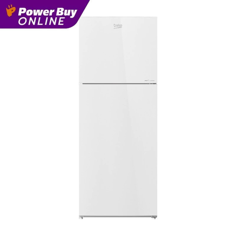 BEKO ตู้เย็น 2 ประตู 12 คิว Inverter (สีกระจกขาว) รุ่น RDNT371I40VHFSGW