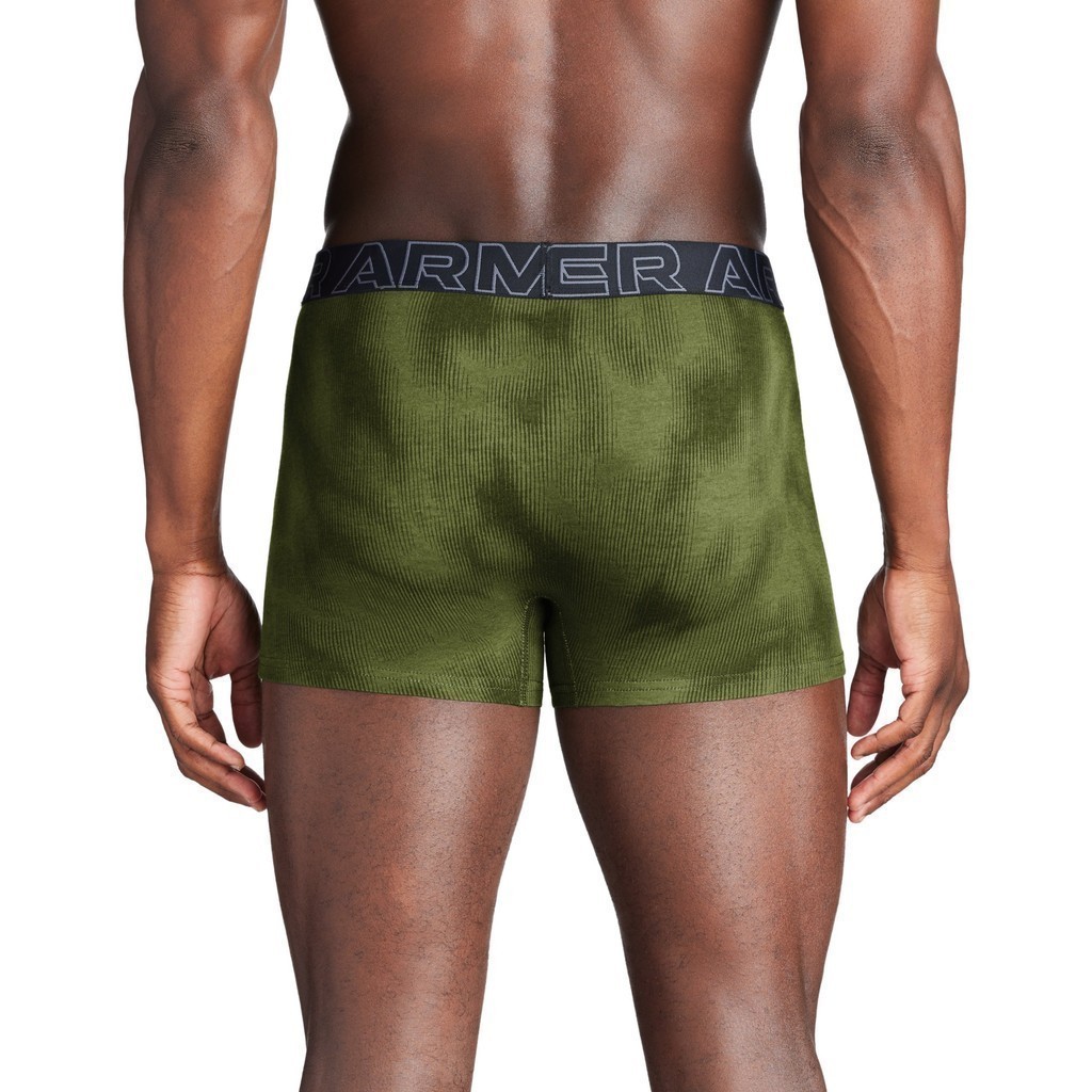 Under Armour Men's UA Performance Cotton 3" 3-Pack Printed Boxerjock®