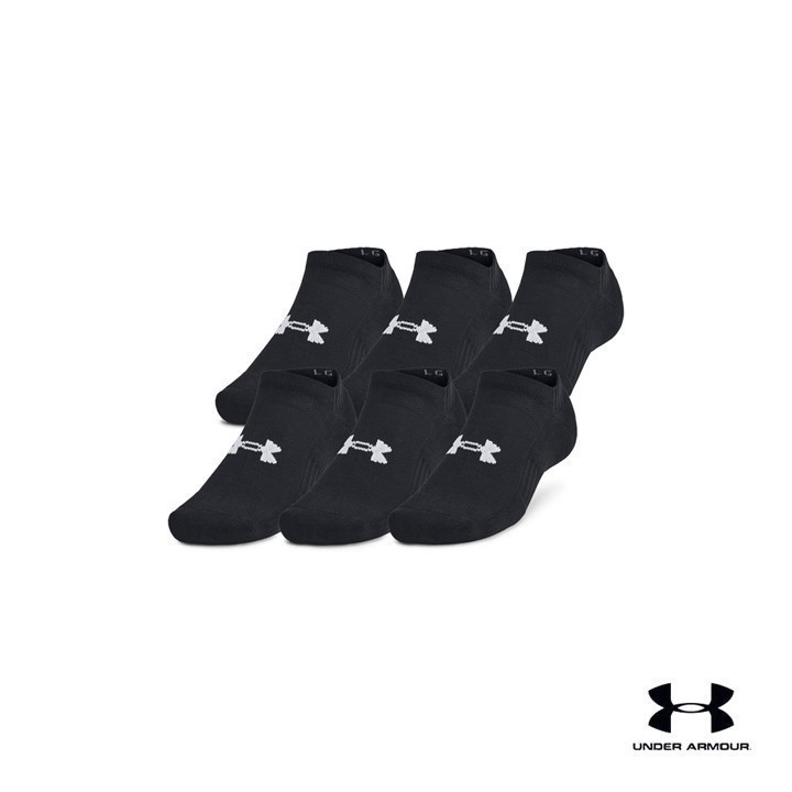 Under Armour Unisex UA Training Cotton 3-Pack No Show Socks
