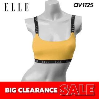 ELLE เสื้อชั้นในแบรนด์ดัง รุ่น QV1125 บราไร้โครง Classic ฟองน้ำแบบโมล เนื้อนุ่ม ถอดออกได้ เก็บกระชับลำตัว