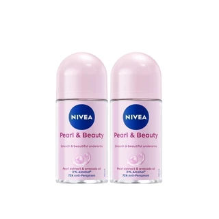 [สินค้าขายดี] นีเวีย โรลออน เพิร์ล แอนด์ บิวตี้ 50 มล. 2ชิ้น NIVEA