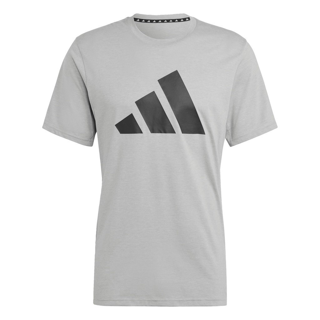 adidas Gym & Training เสื้อยืดเทรนนิง Train Essentials Feelready Logo ผู้ชาย สีเทา IB8276 ราคา ถูกที่สุด ดีลบีเคเค แกลเลอรีภาพที่ 2