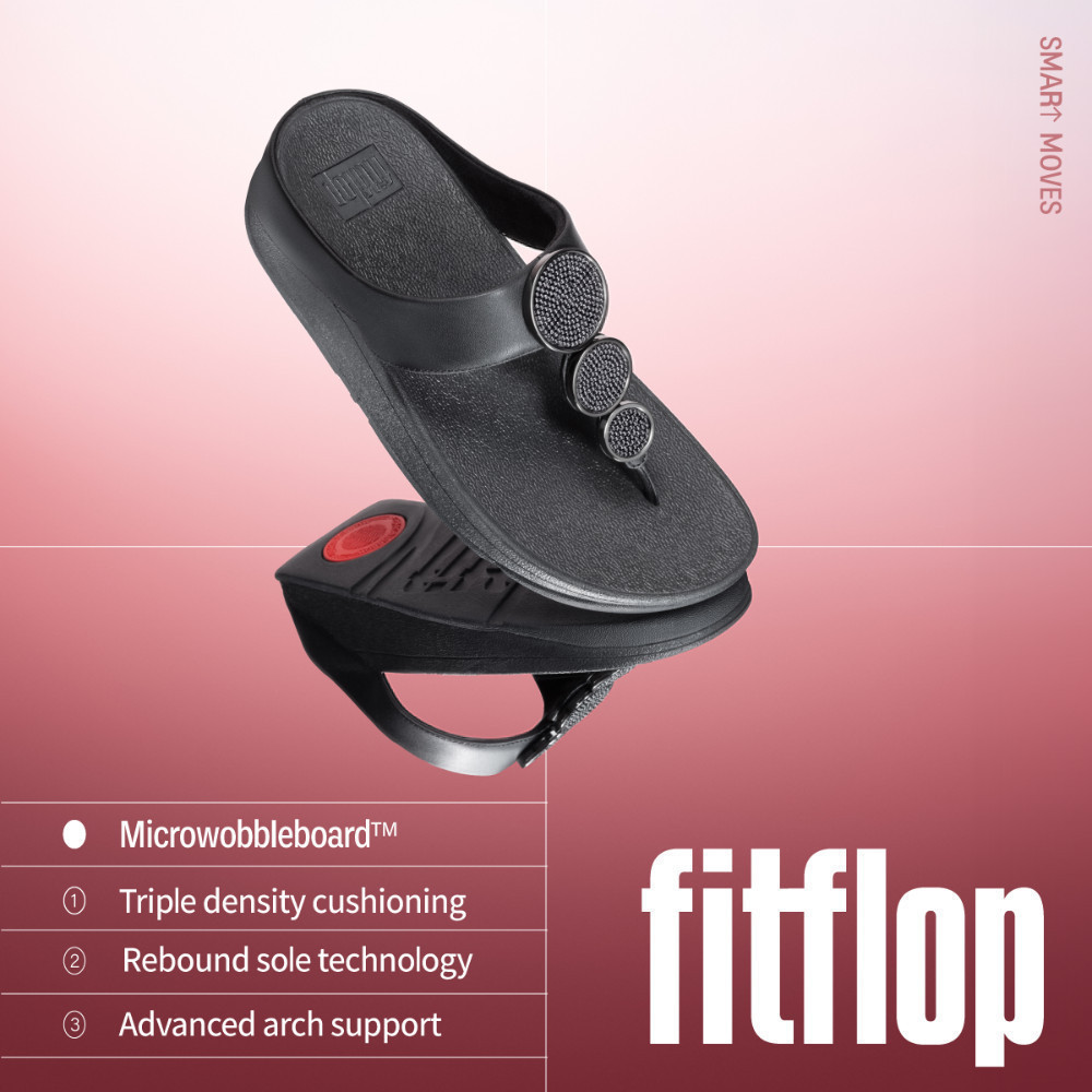 FITFLOP LULU GLITTER รองเท้าแตะแบบหูหนีบผู้หญิง รุ่น X03-B50 สี METALLIC SOFT BLUSH