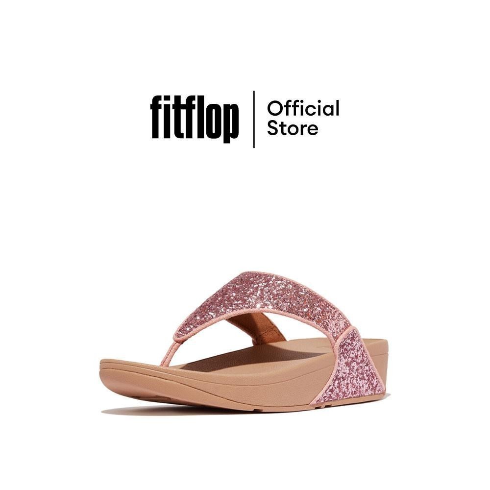 FITFLOP LULU GLITTER รองเท้าแตะแบบหูหนีบผู้หญิง รุ่น X03-B50 สี METALLIC SOFT BLUSH