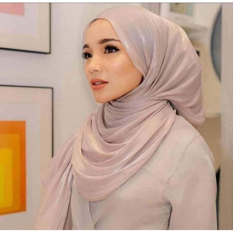 ผ้าคลุมซาตินชิมเมอร์ พันยาว