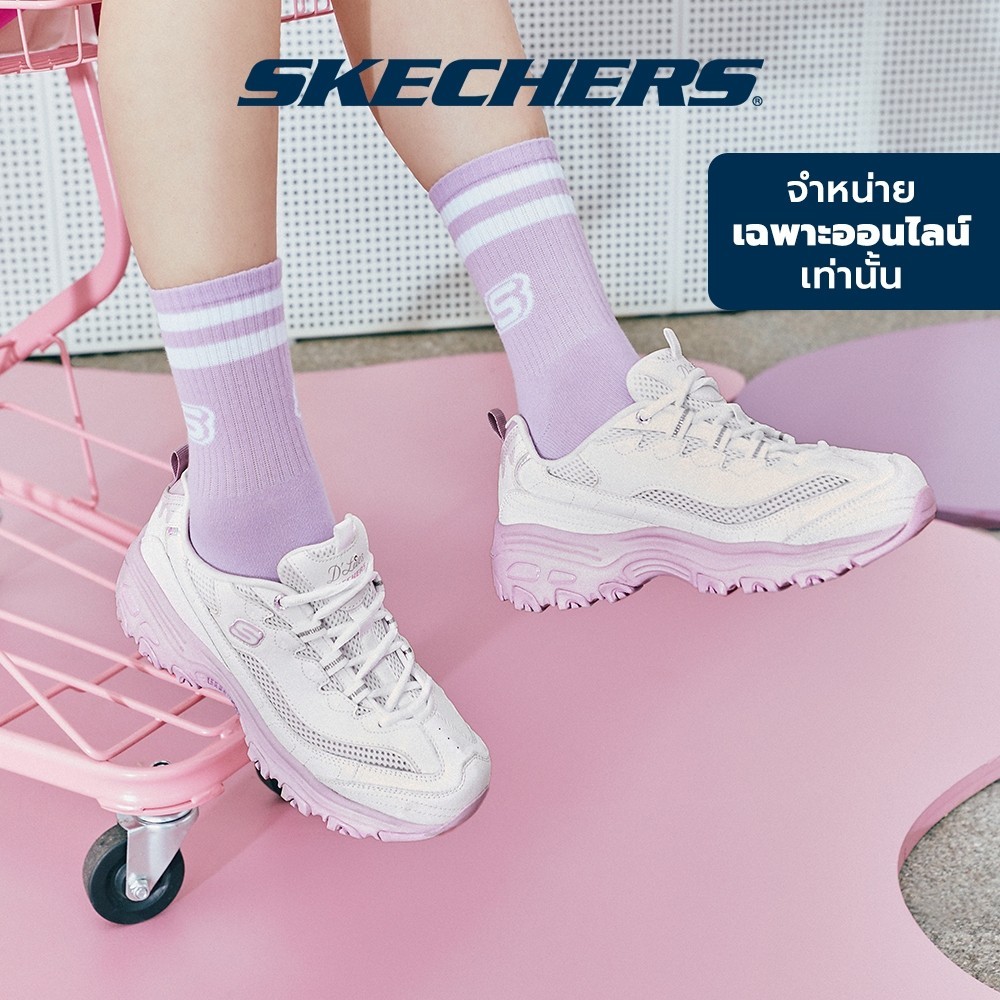 Skechers สเก็ตเชอร์ส รองเท้าผู้หญิง Women Online Exclusive D'lites Sport Shoes - 896192-WPR - Air-Cooled Memory Foam (Li