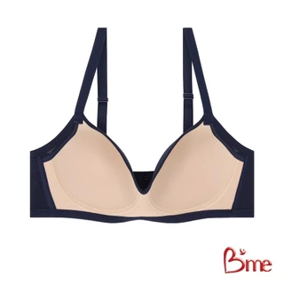 B'me เสื้อชั้นในไร้โครง level 1 ฟองบาง รุ่น ME1C74 สีกรม สีน้ำตาล(ลูกไม้ลาย Primrose)