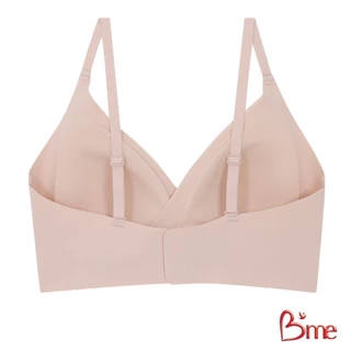 B'me เสื้อชั้นในไร้ขอบ level 1 ฟองบาง รุ่น ME1G32 สีโอลด์โรส โอวัลติน แดง กรม