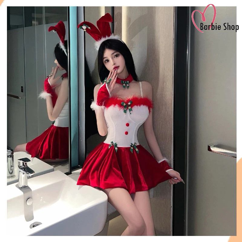 ชุดแซนตี้ ชุดคริสต์มาสต์ ชุดคอสเพลย์ รุ่น Z904 (of) 🏆เกรดพรีเมี่ยมแท้ BarbieShop