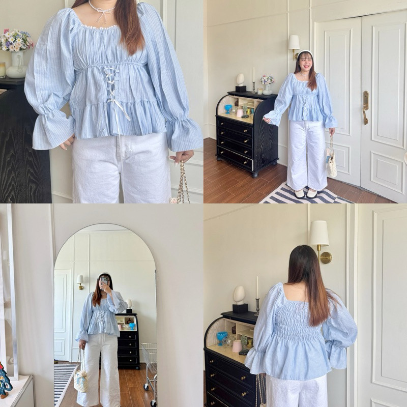 Ballet cloudy coquette top🎀💭