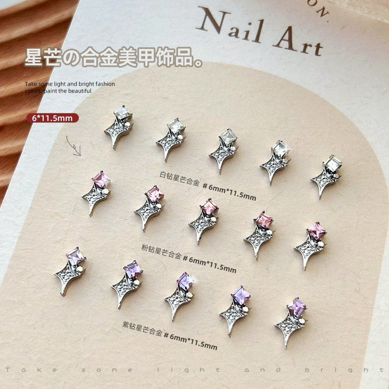 อะไหล่รูปวิ๊งๆประดับเพชร 10 ชิ้นต่อห่อ  พร้อมส่งในไทย