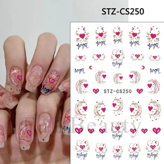 สติกเกอร์ติดเล็บรุปแบ๊วๆ 3D แผ่นละ 9 บาท สินค้าพร้อมส่งในไทย